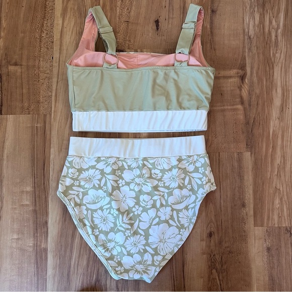 Desert Sage Swim Modest Full Coverage Two Piece Swimwear - Picture 3 of 6